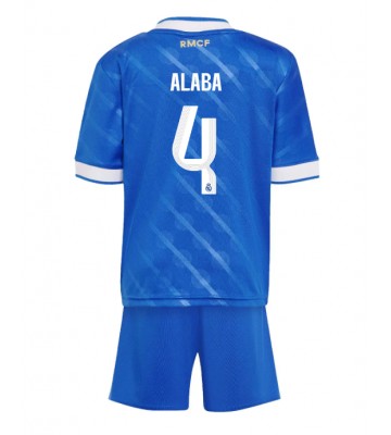 Real Madrid David Alaba #4 Tredjeställ Barn 2025-26 Kortärmad (+ Korta byxor)